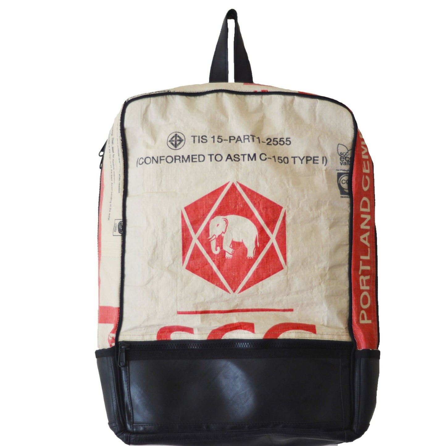Brixton Backpack made from Recycled Materials - white cutout