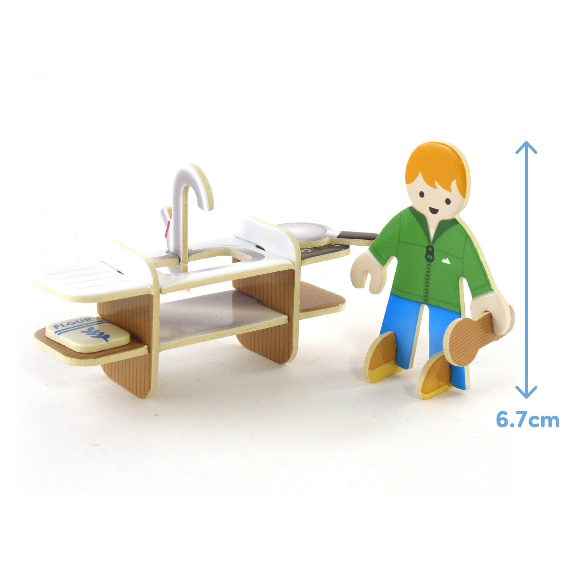 Build and Play Eco House Play Set - kitchen measurement