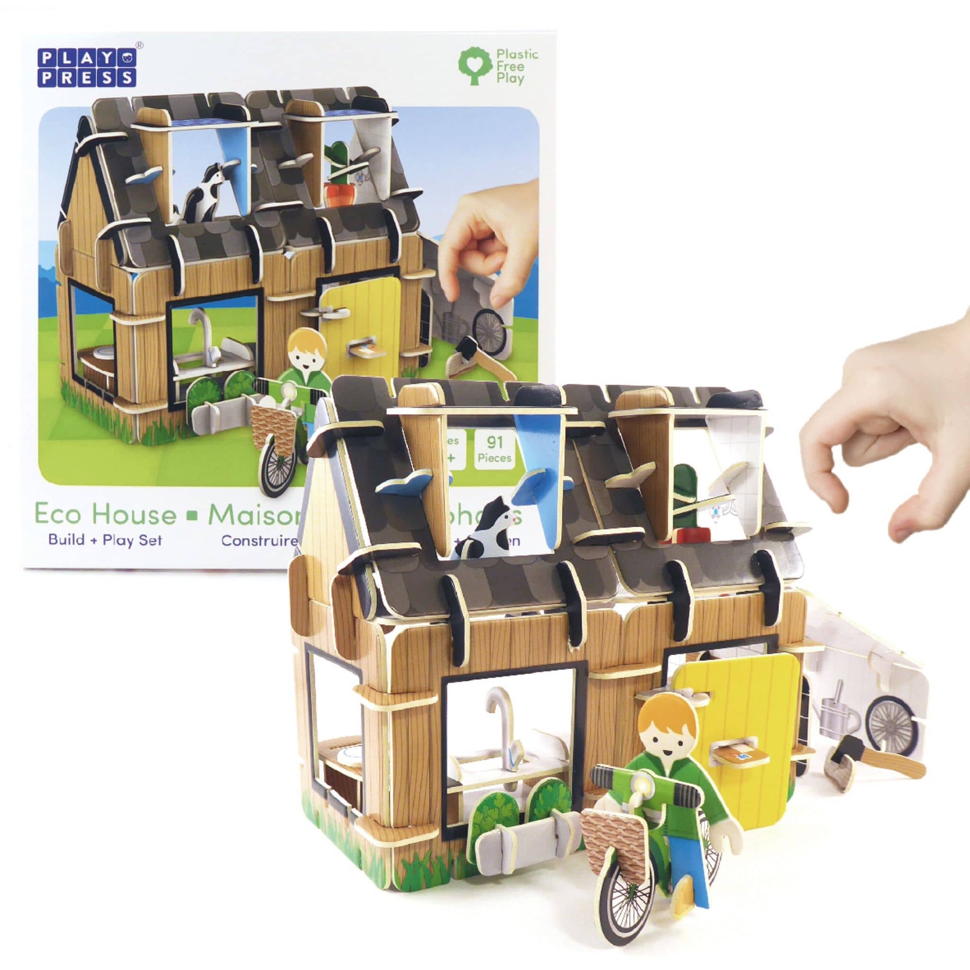 Build and Play Eco House Play Set with box