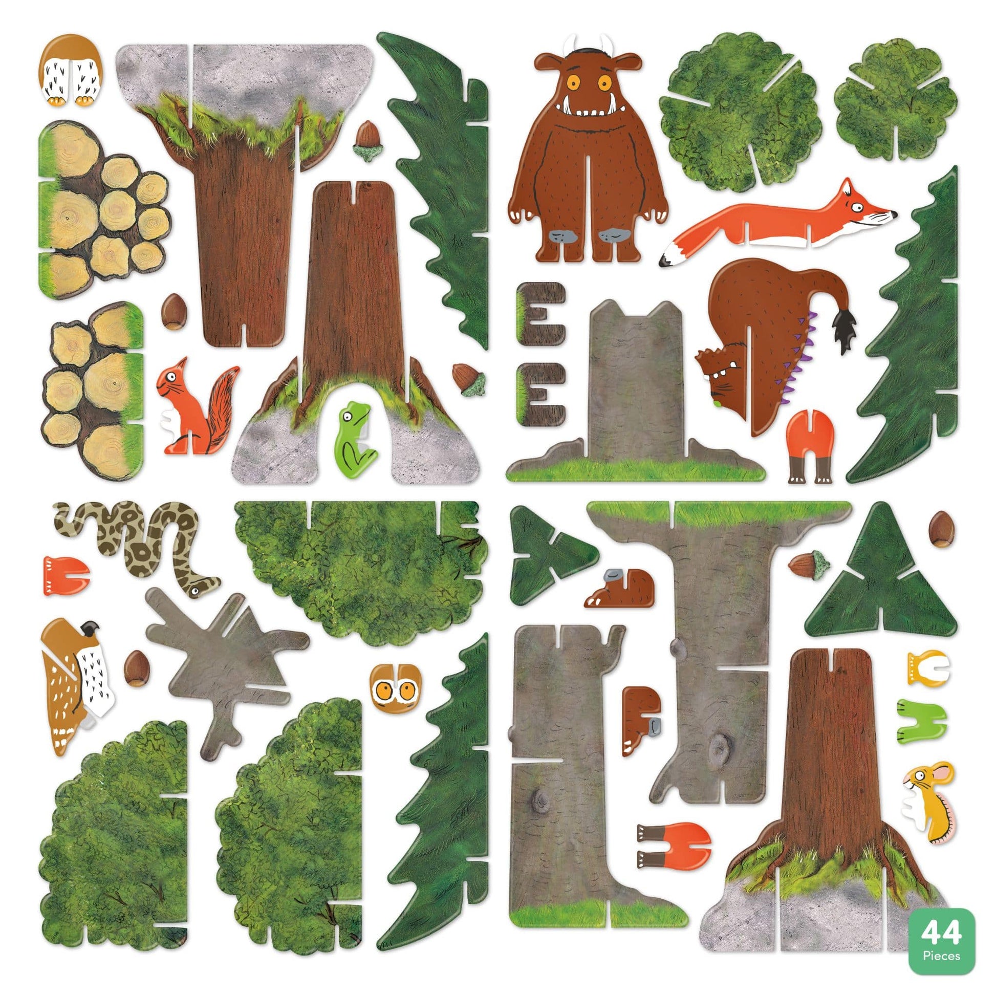 Build and Play Gruffalo Play Set - pieces