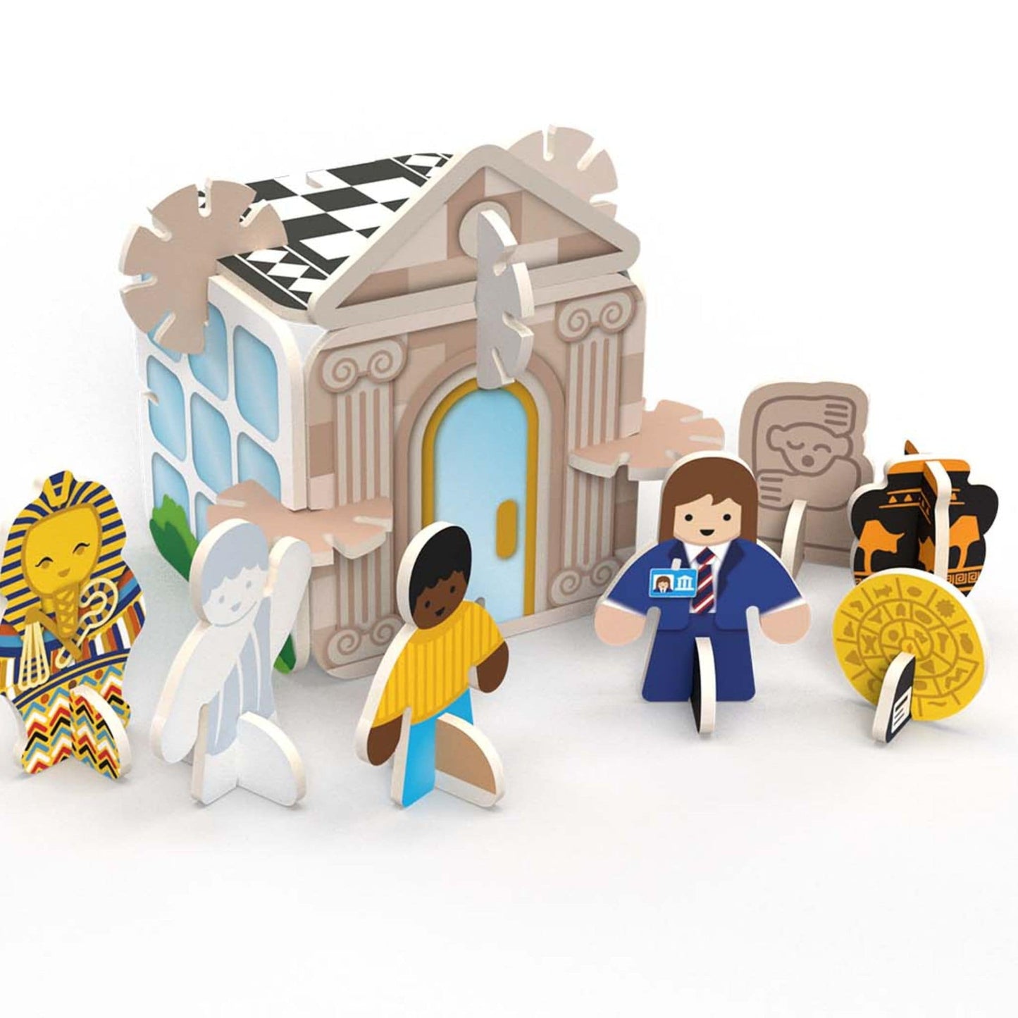 Build and Play Museum Mini Playset - contents