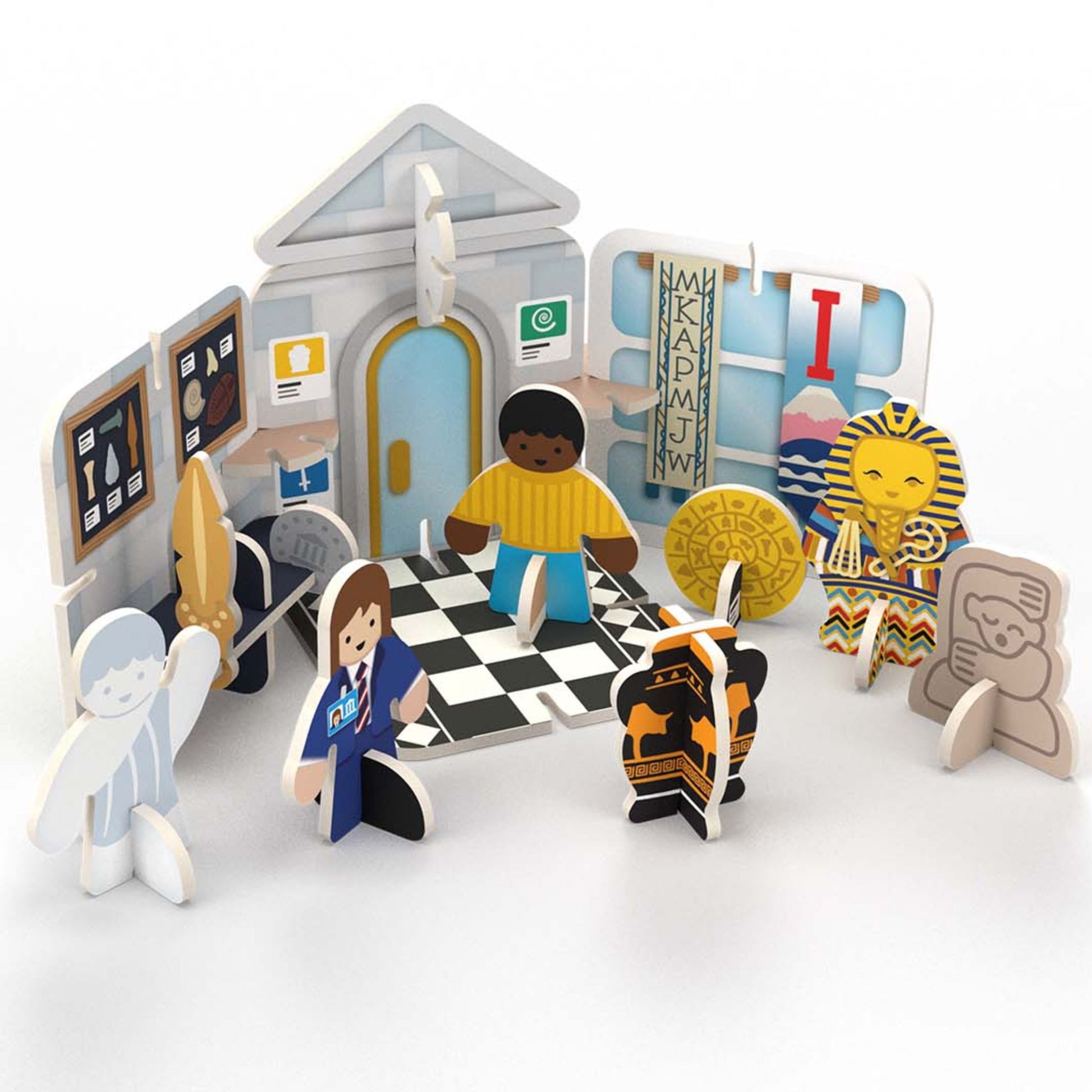 Build and Play Museum Mini Playset - open museum scene