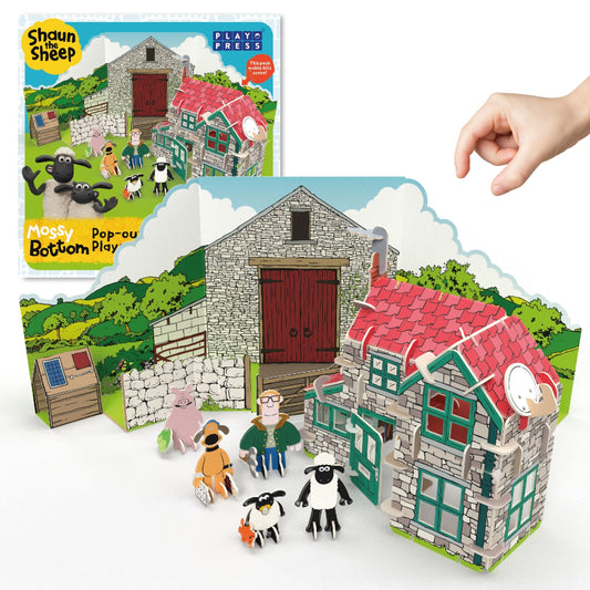 Build and Play Shaun the Sheep Play Set - hand and packaging