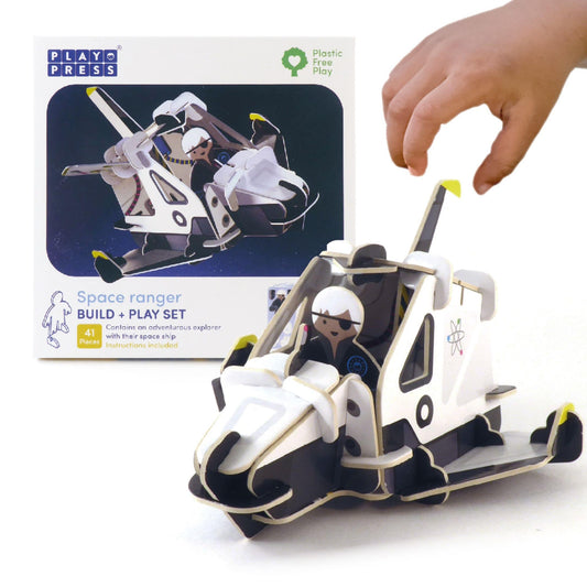 Build and Play Space Ranger - with hand - eco toy
