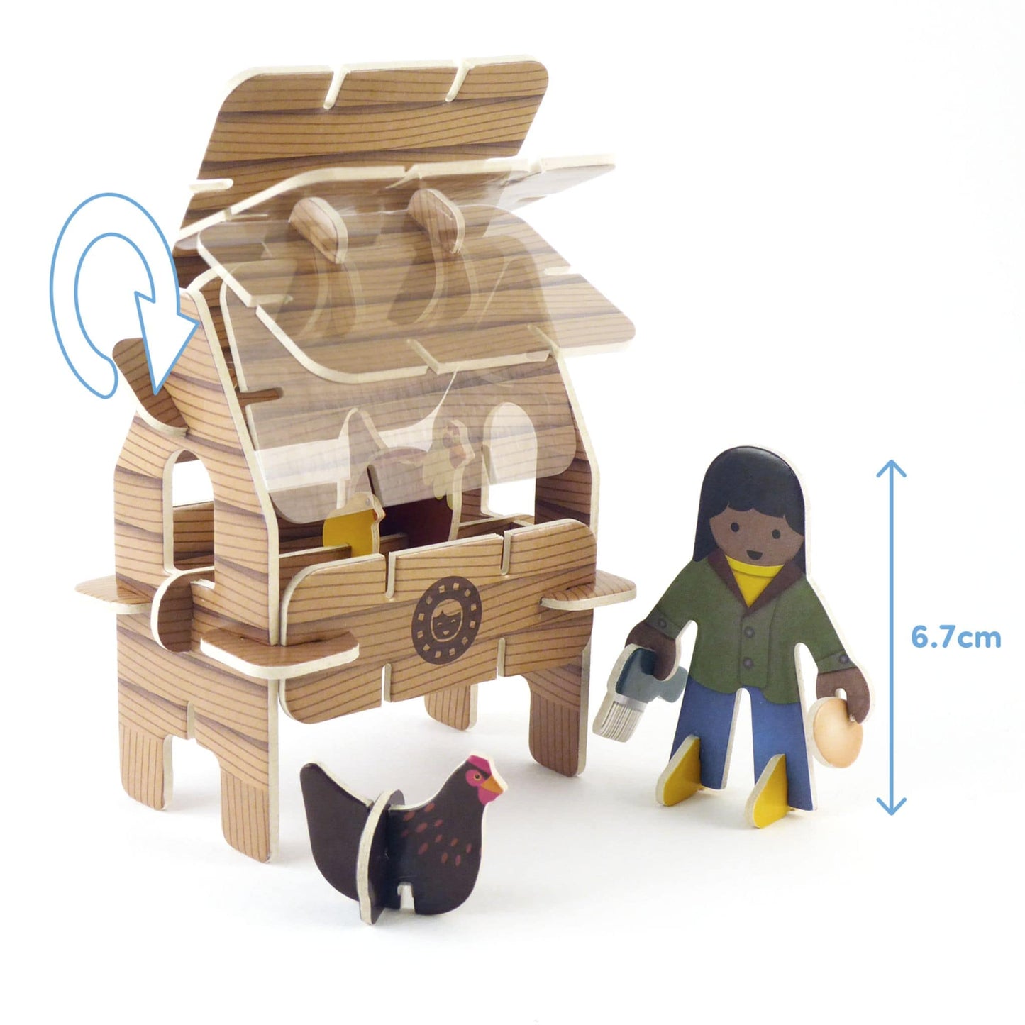 Build and Play Toy Farm Set - chicken coop
