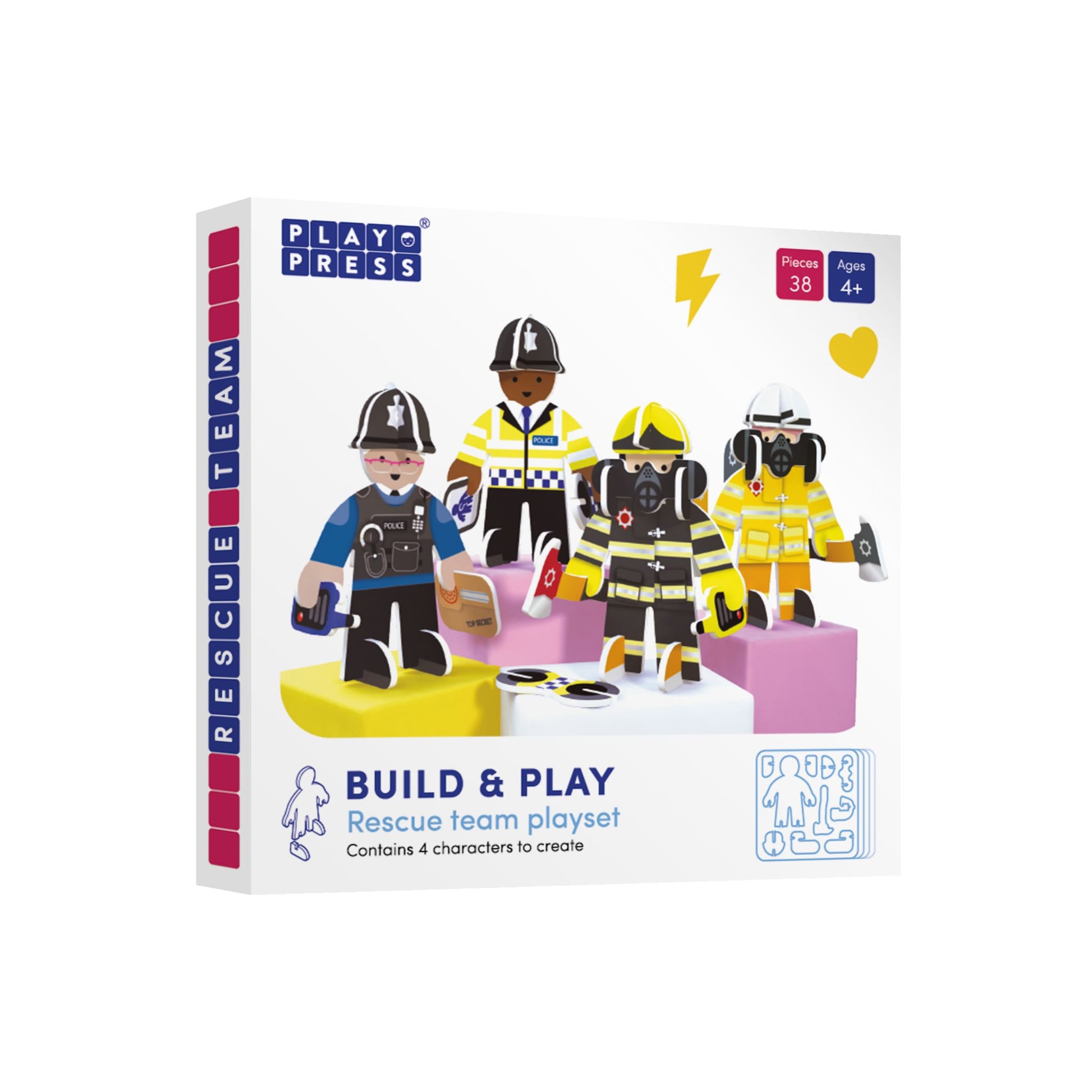 Build and play rescue team - packaging