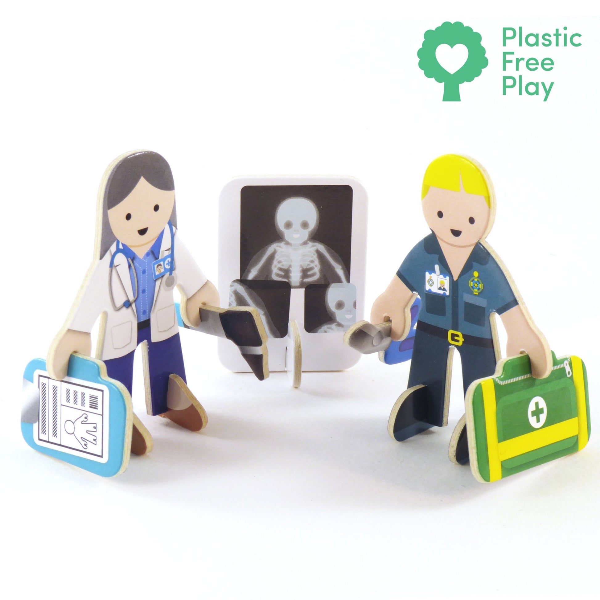 Check Up Time Build and Play Set - doctor and paramedic