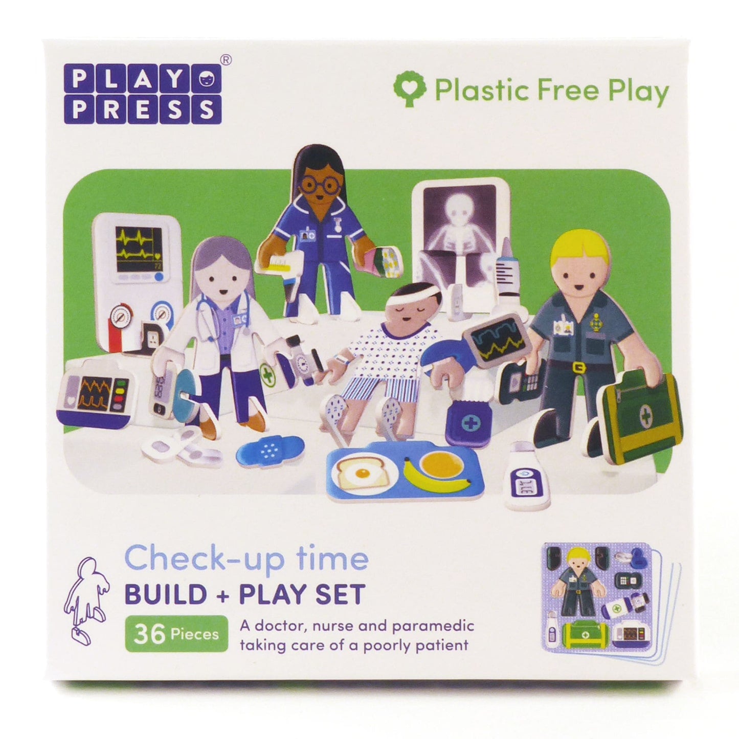 Check Up Time Build and Play Set - front of pack