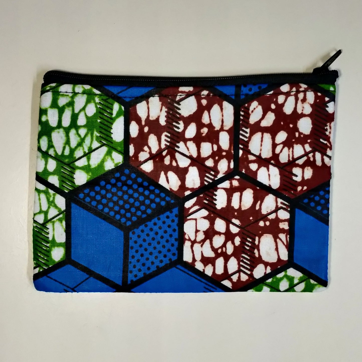 Coin Purse Changing Lives - blue cubes