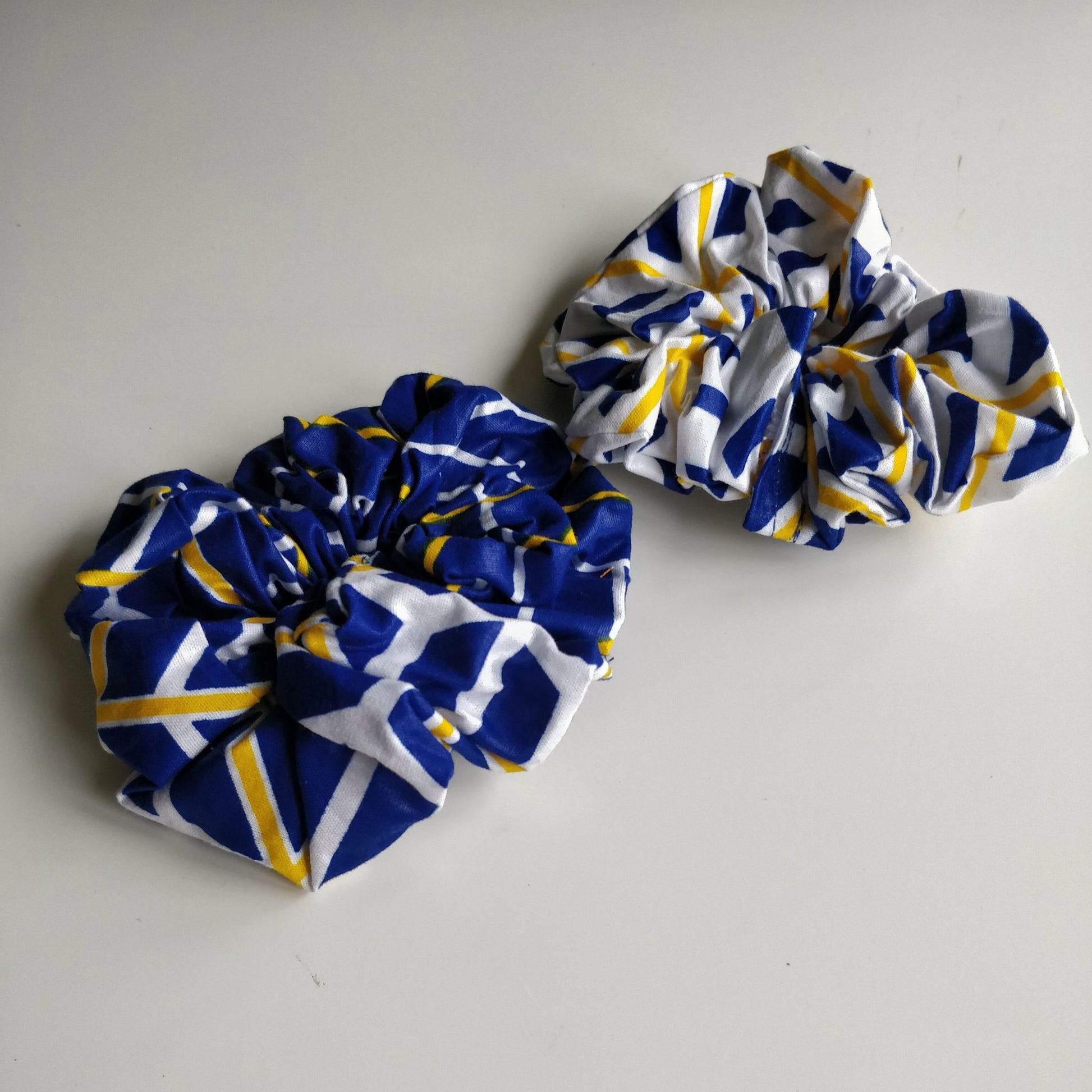 Colourful Scrunchies Changing Lives  Ethical Cotton - African iris 2