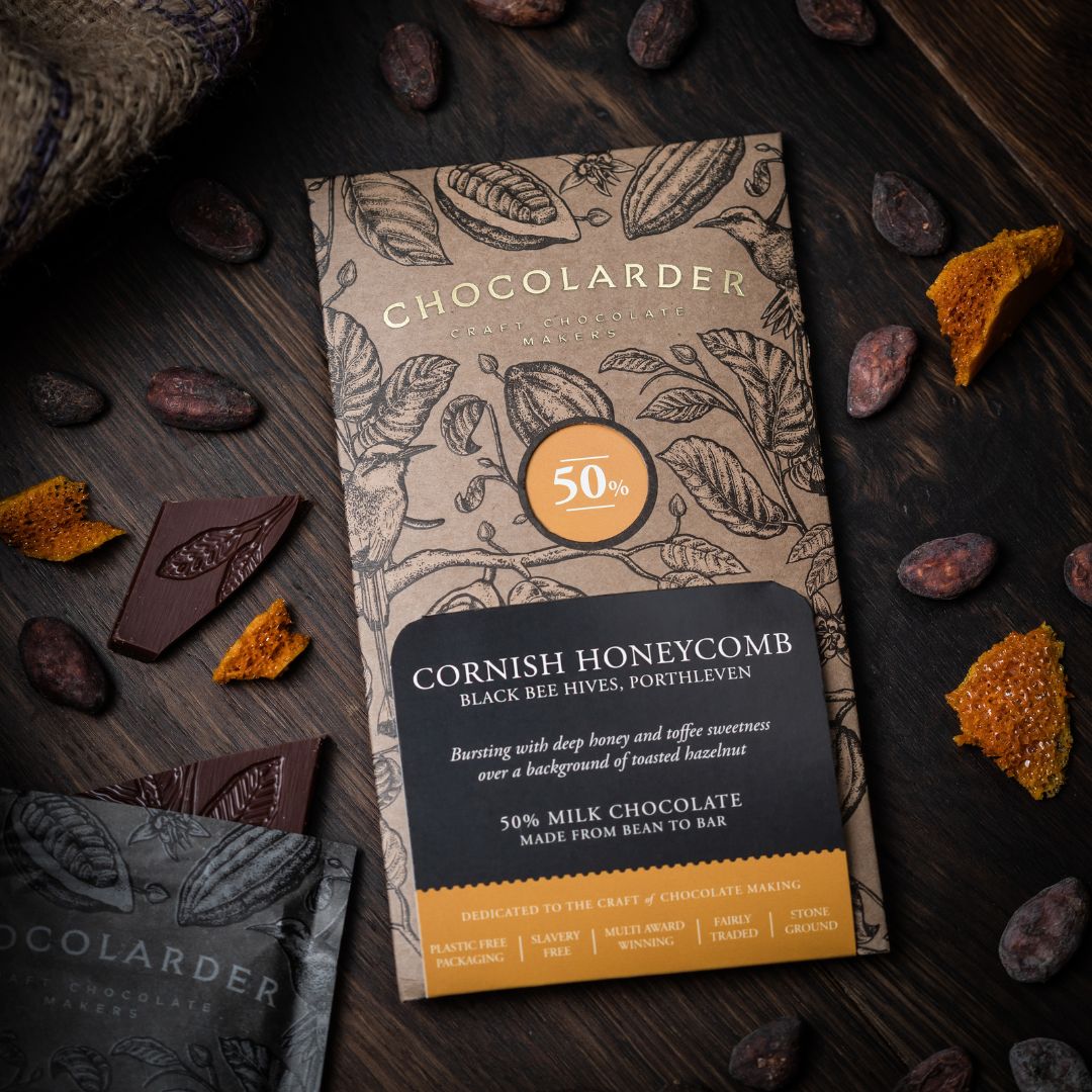 Cornish Honeycomb 50% Milk Chocolate Bar