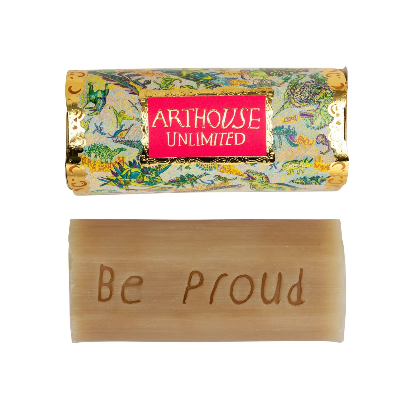 Dinosaurs soap - Rhubarb & Ginger Tubular Organic & Vegan Soap - both