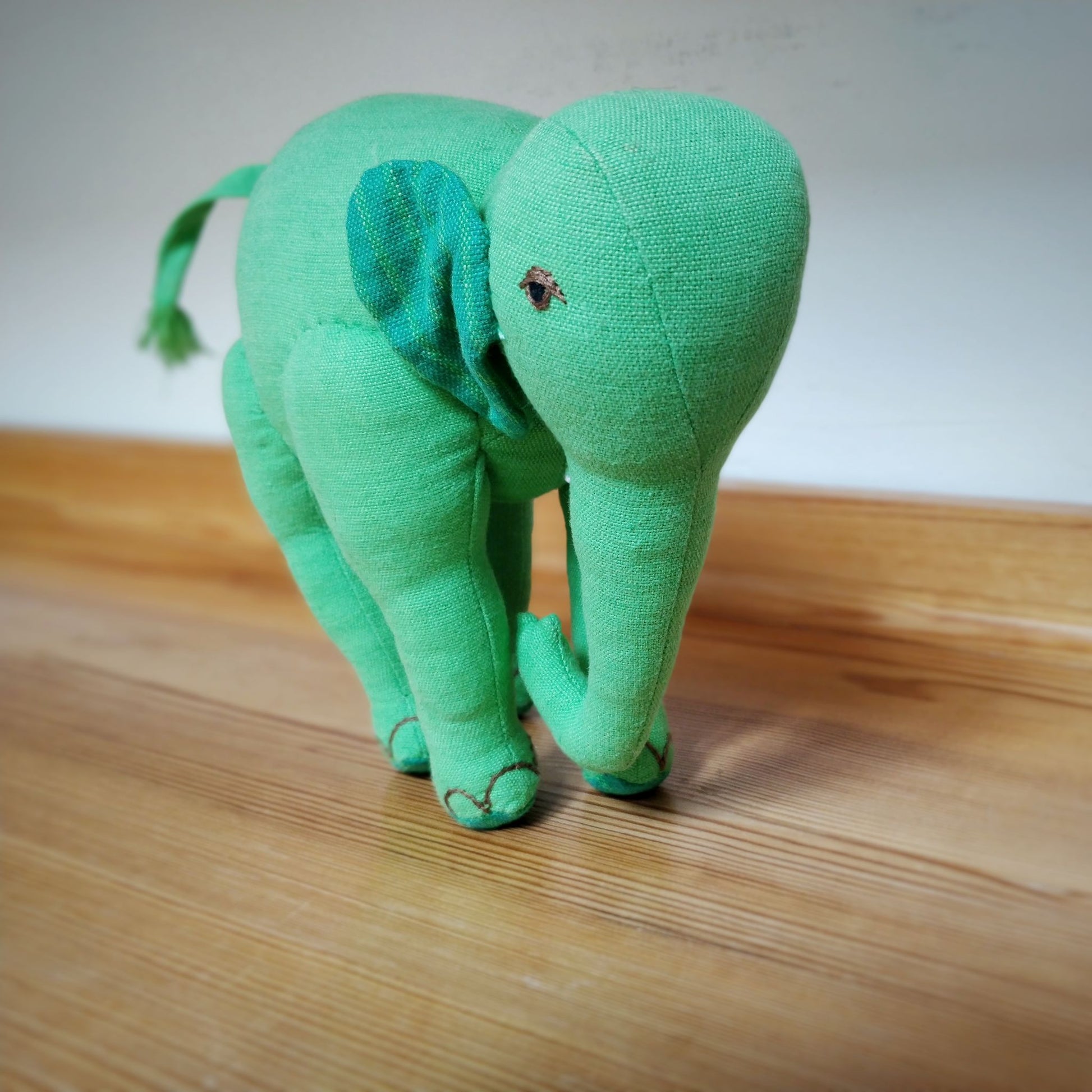 Elephant Soft Toy in Fair Trade Cotton - vegan soft toys