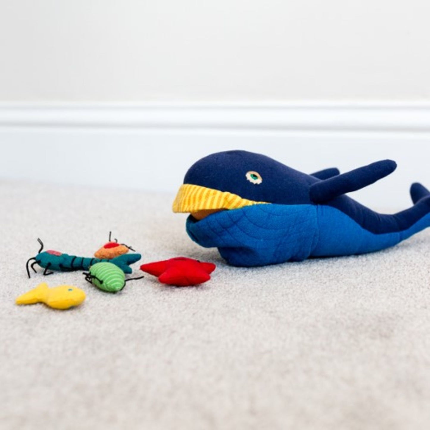 Fair Trade whale and friends soft toy