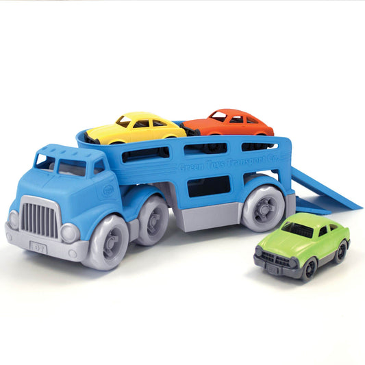 Green Toys Toy Car Carrier with mini cars- recycled plastic eco toys