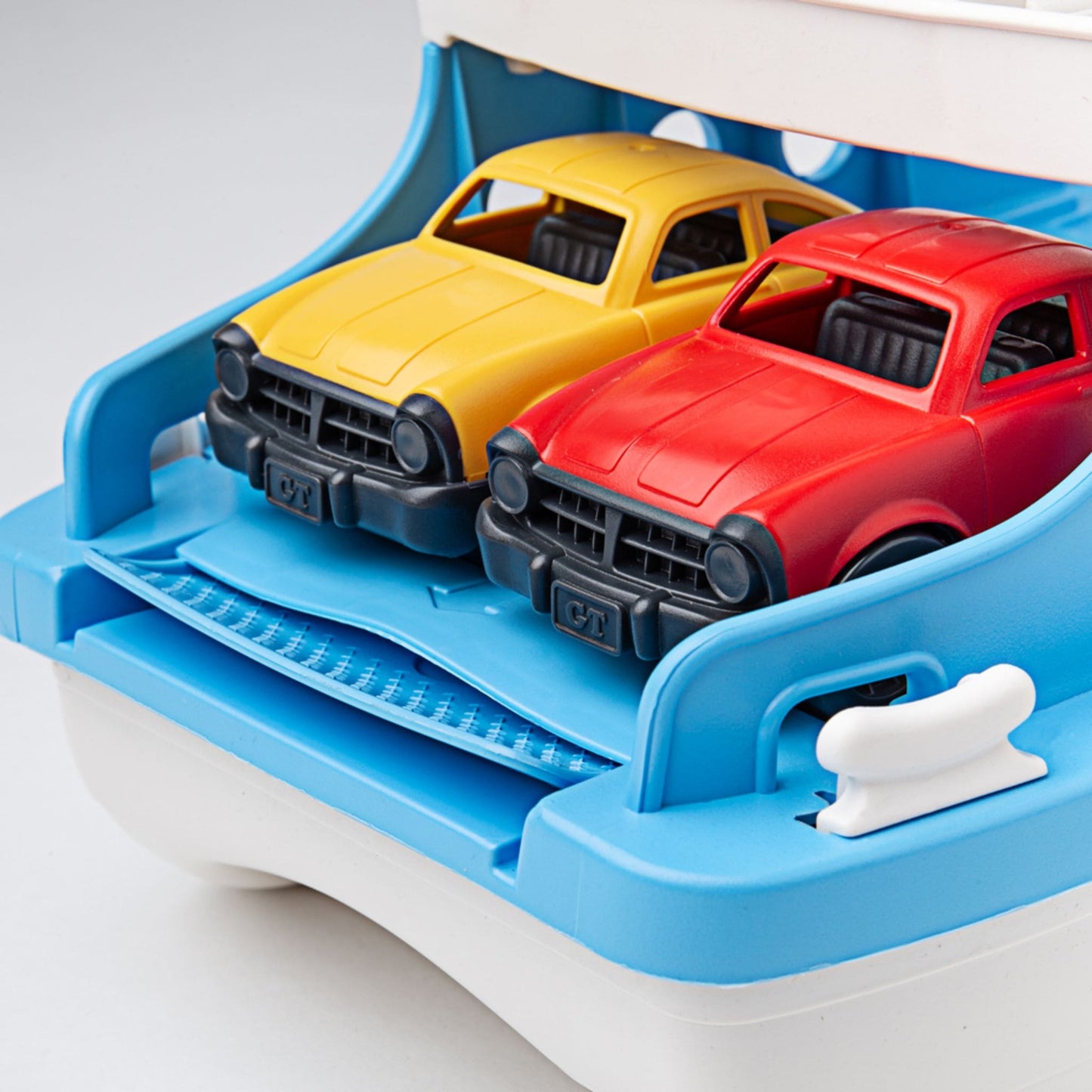 Green Toys Ferry Boat and Cars - eco toys made from recycled plastic