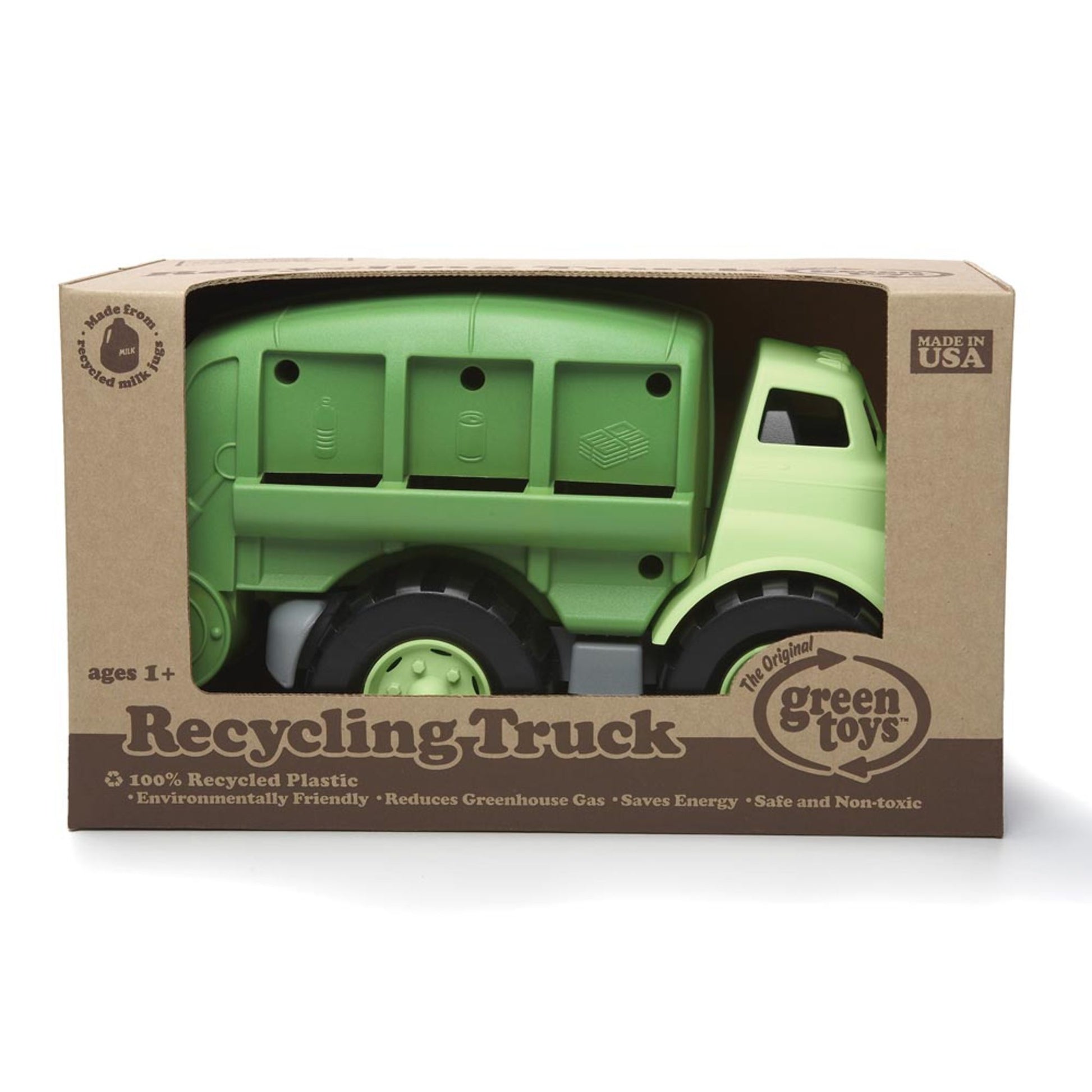 Green Toys toy recycling truck in eco packaging