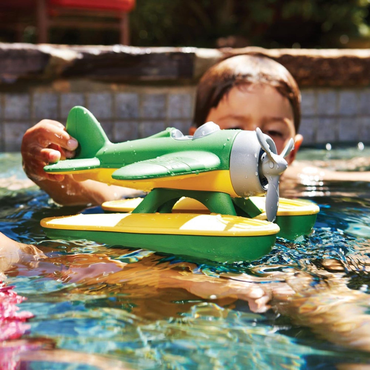 Green Toys Seaplane - eco bath toy made from recycled plastic