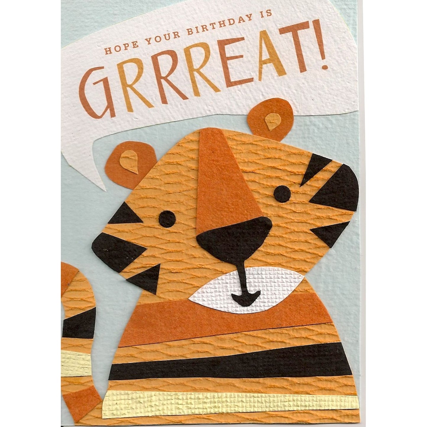 Grrreat birthday - handmade and recycled birthday card