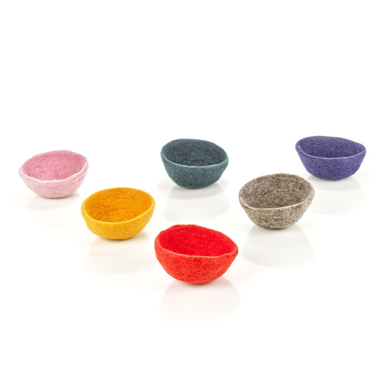 Handmade Small Felt Bowl in Six Colours - Fair Trade gifts