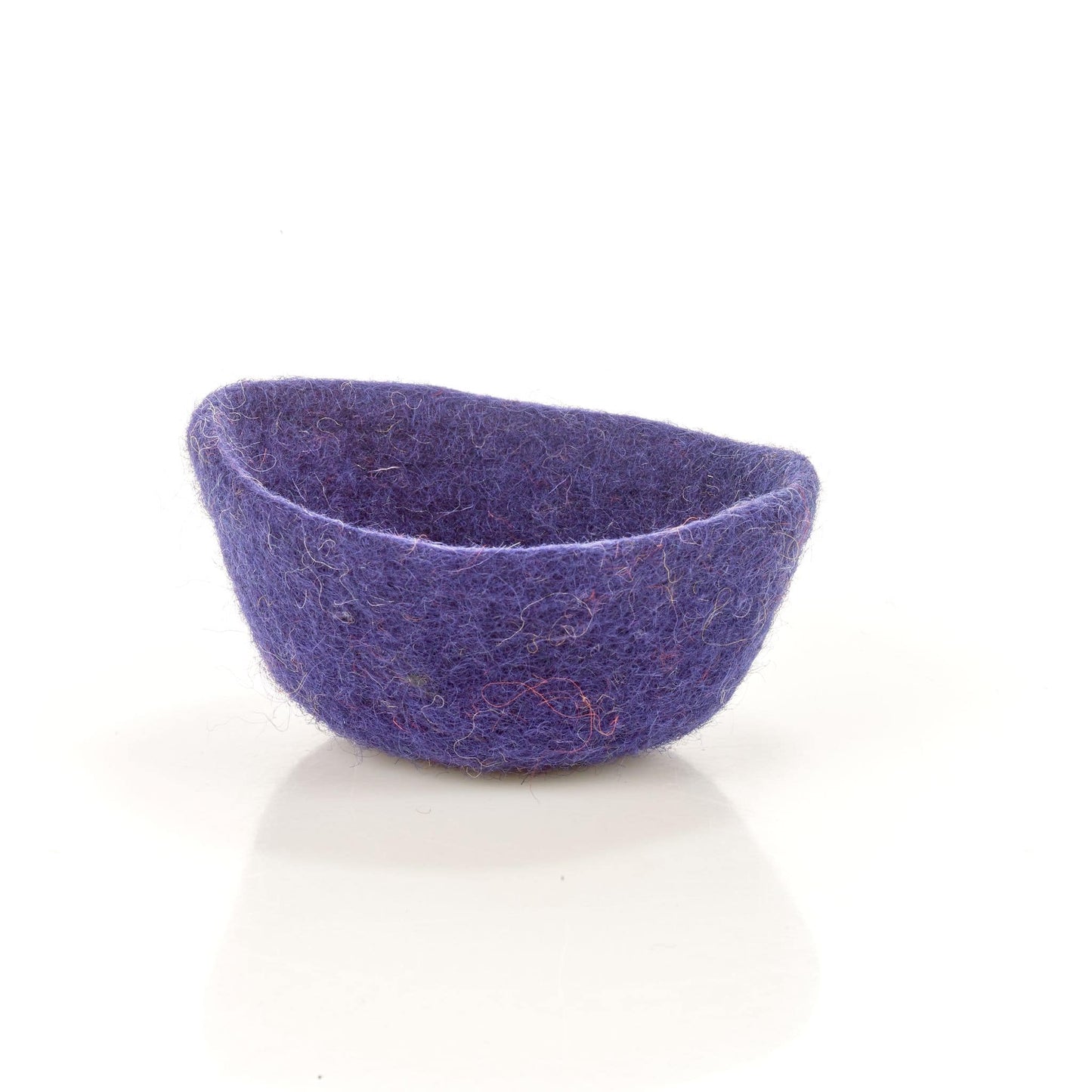 Handmade Small Felt Bowl in Six Colours - navy bowl