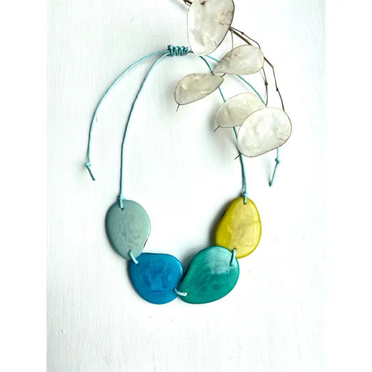 Handmade & Ethical Bead Necklace  4-Bead Zesty