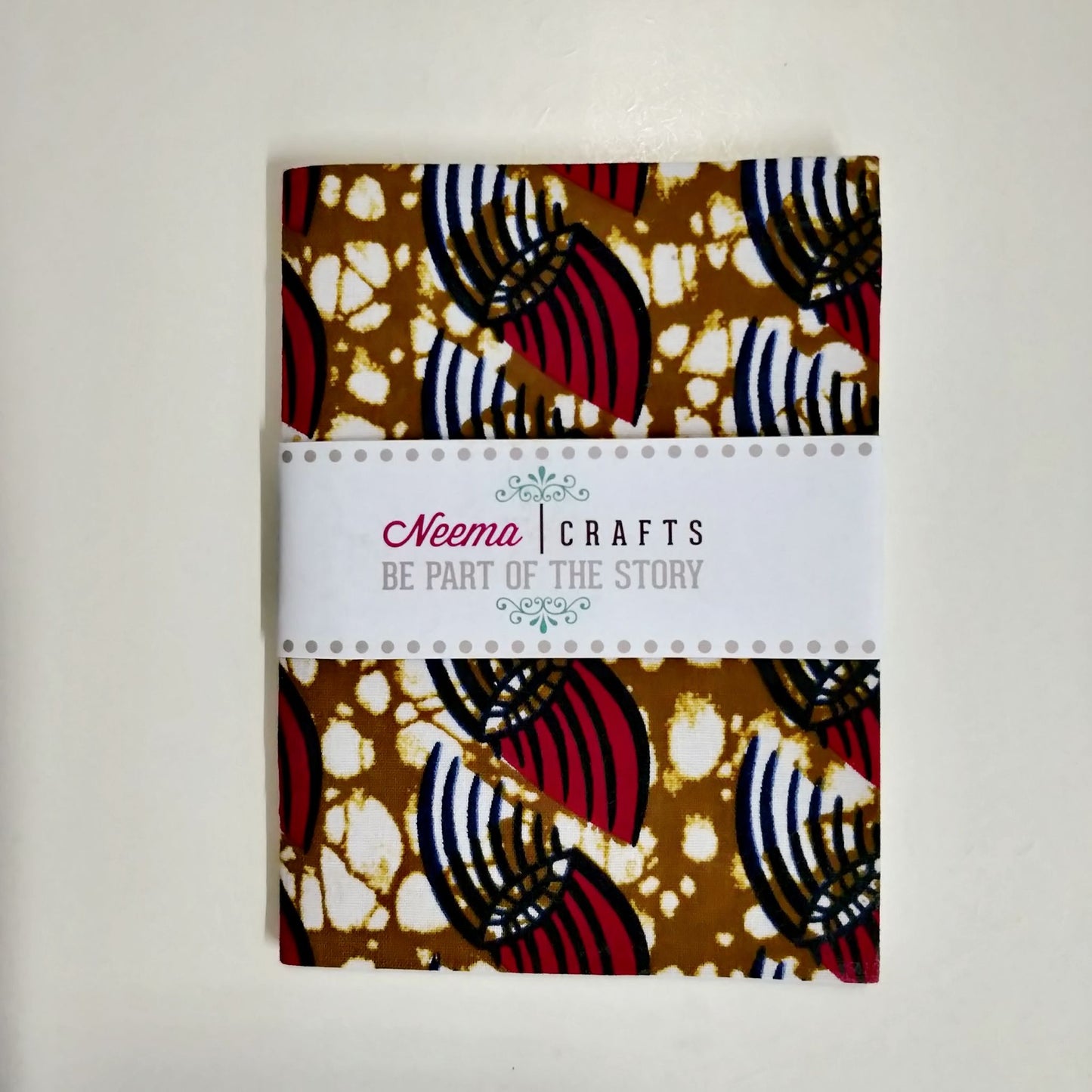 Handmade and Fair Trade Small Fabric-Bound Notebook
