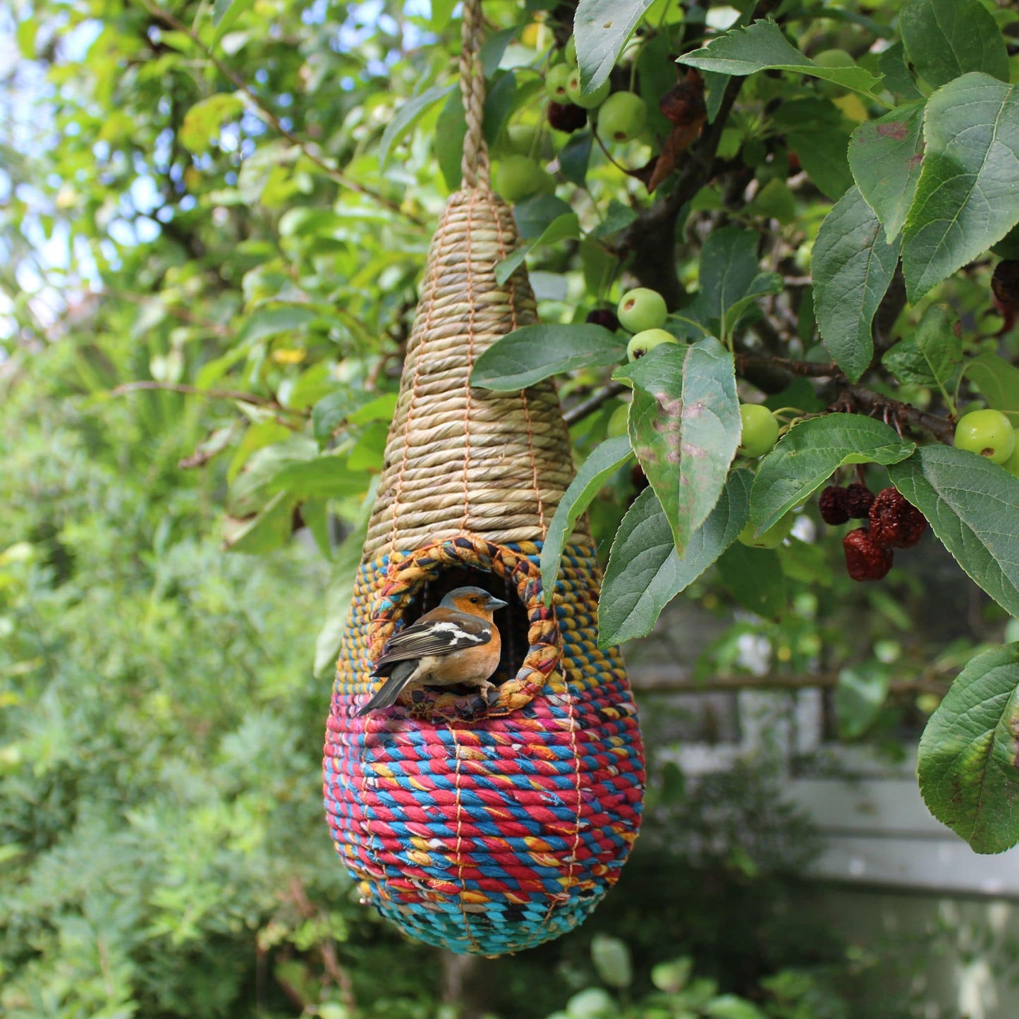 Handmade and Fair Trade Bird Nester  Tahera - with bird