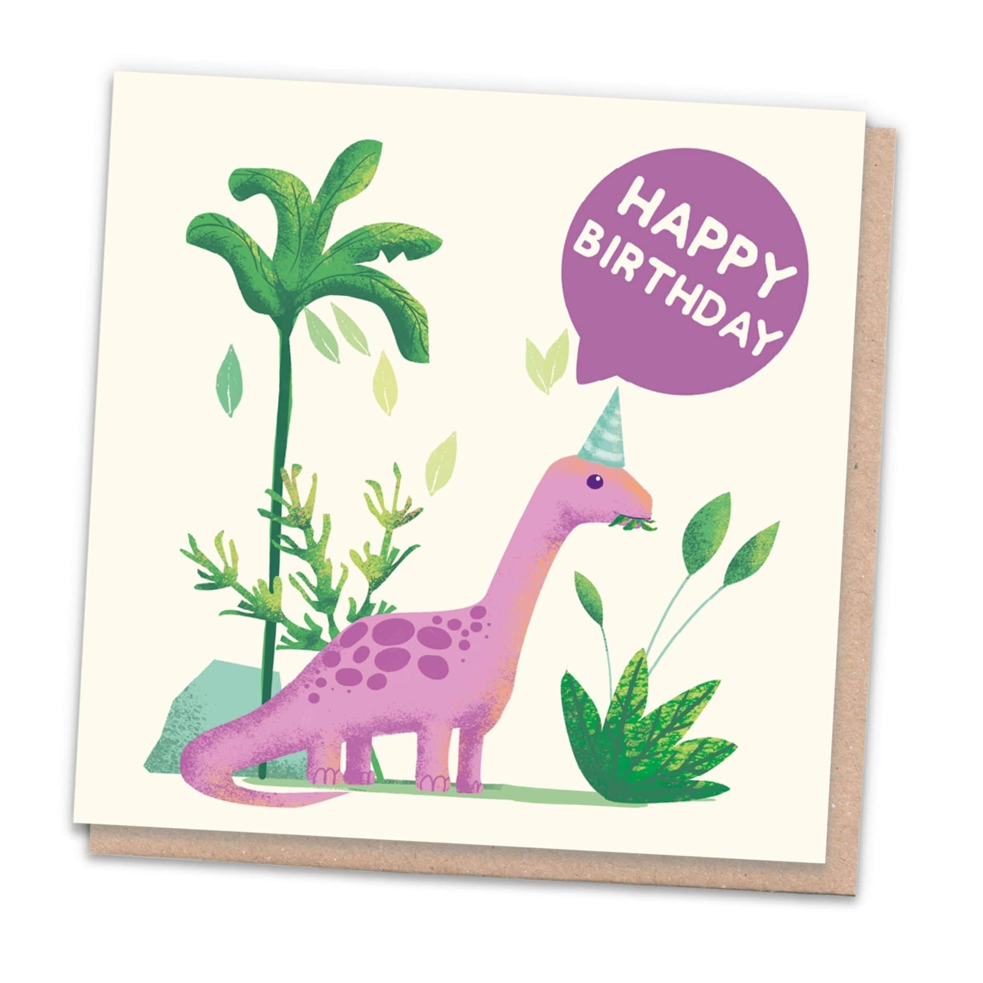 Happy Birthday Dinosaur - Recycled Card + Tree! from 1 Tree Cards