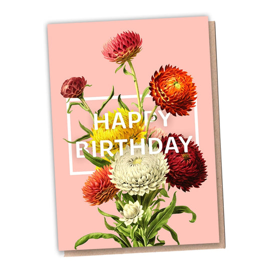 Happy Birthday Flowers - Recycled Card + Tree from 1 Tree Cards