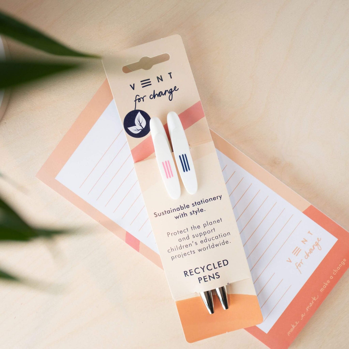 Ideas Recycled Pens made from Recycled Single Use Plastic - pink