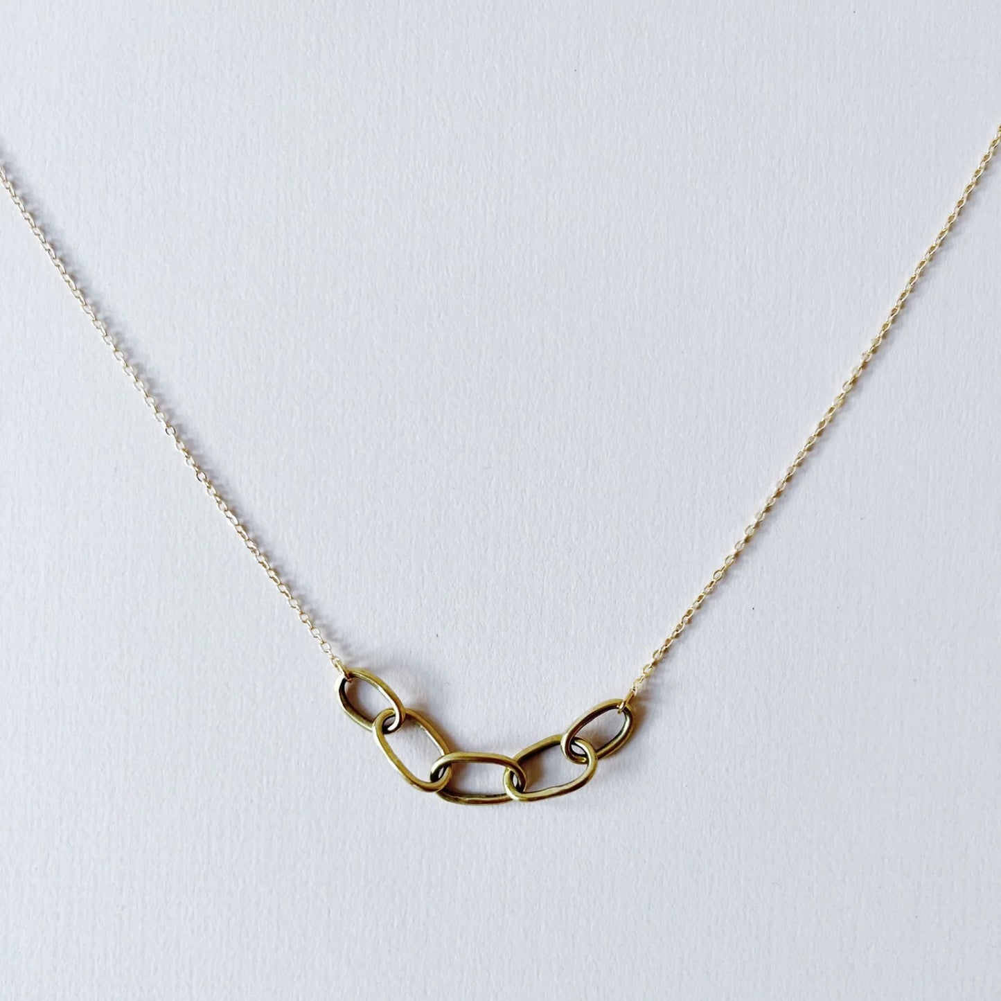 Infinite Necklace  Empowering Women in Uganda - brass chain necklace