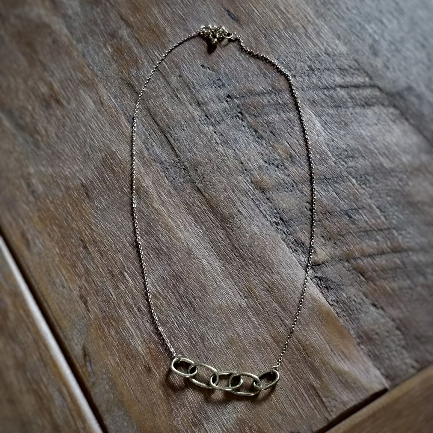 Infinite Necklace  Empowering Women in Uganda - brass chain necklace