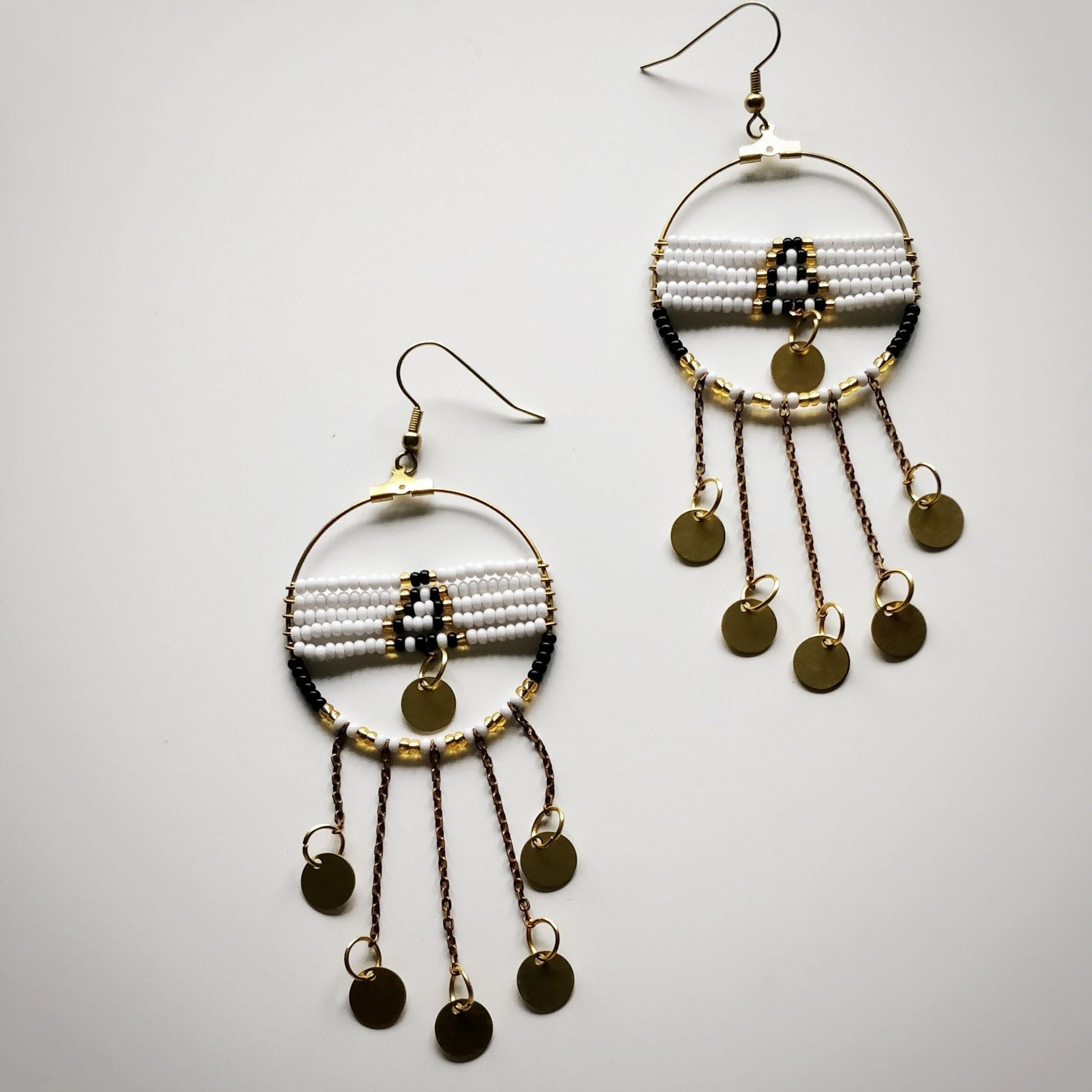 Izazi Beaded Hoop Earrings  Handmade and Fair Trade