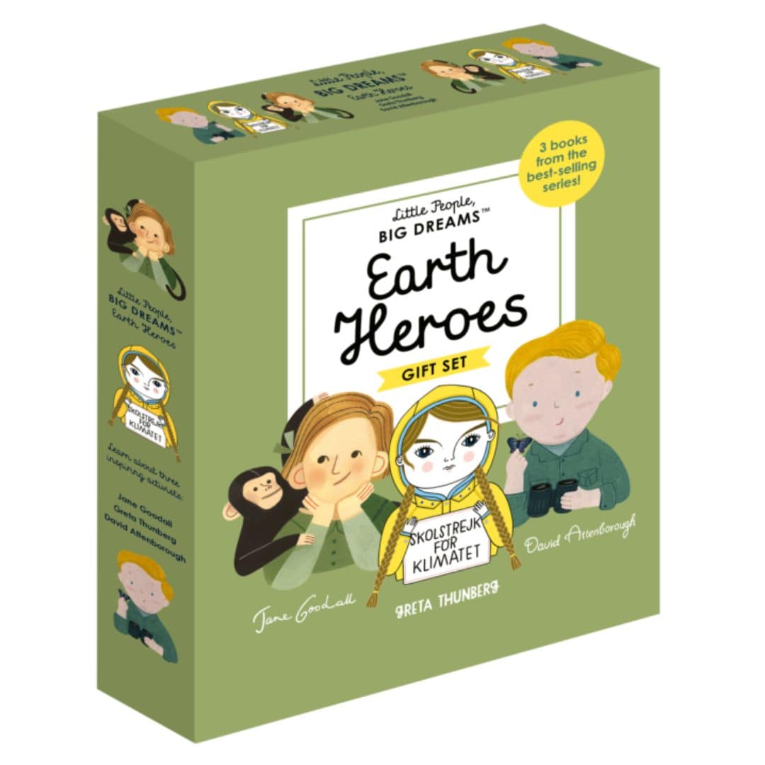 Little People, Big Dreams - Earth Heroes - Jane Goodall, David Attenborough and Greta Thunberg