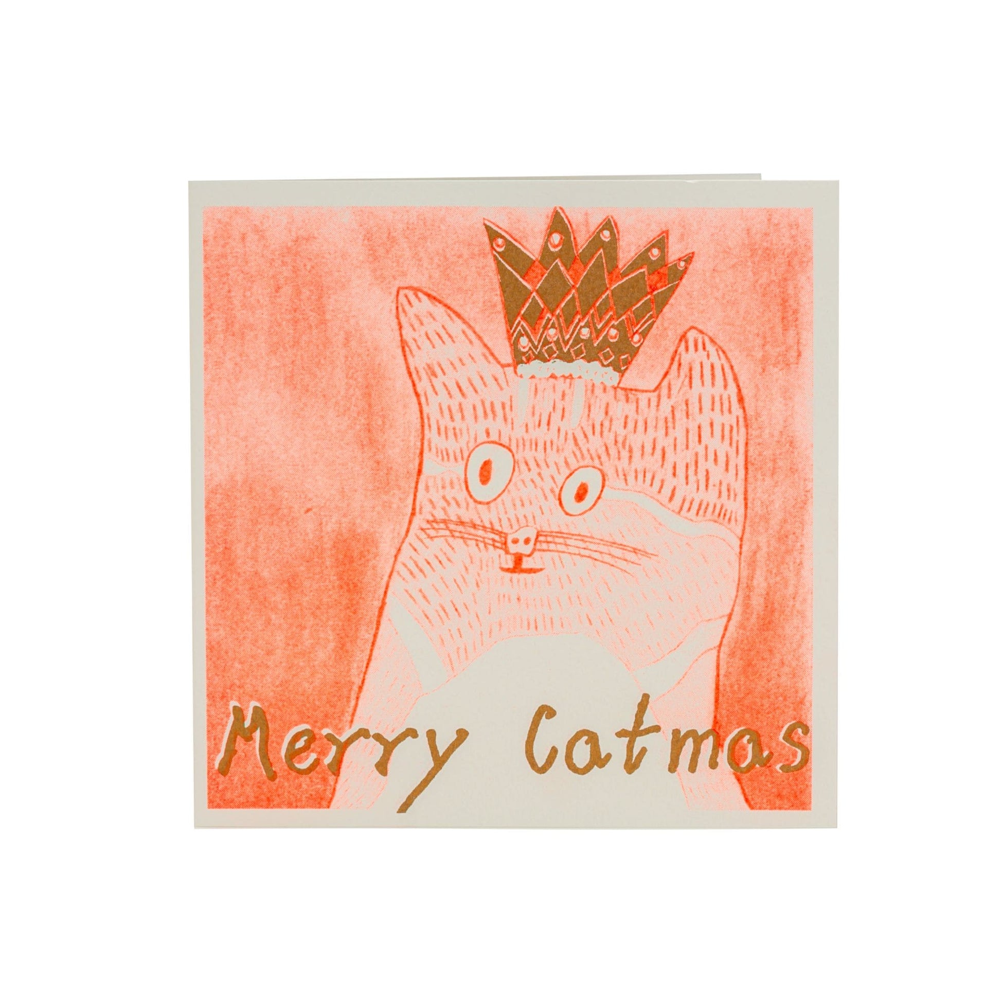 Merry Catmas recycled Christmas card from ARTHOUSE Unlimited