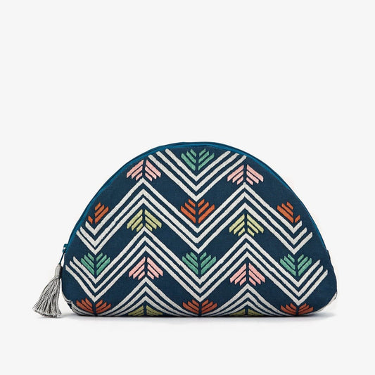 Mountain Clutch - embroidered handbag Made by Refugee Artisans