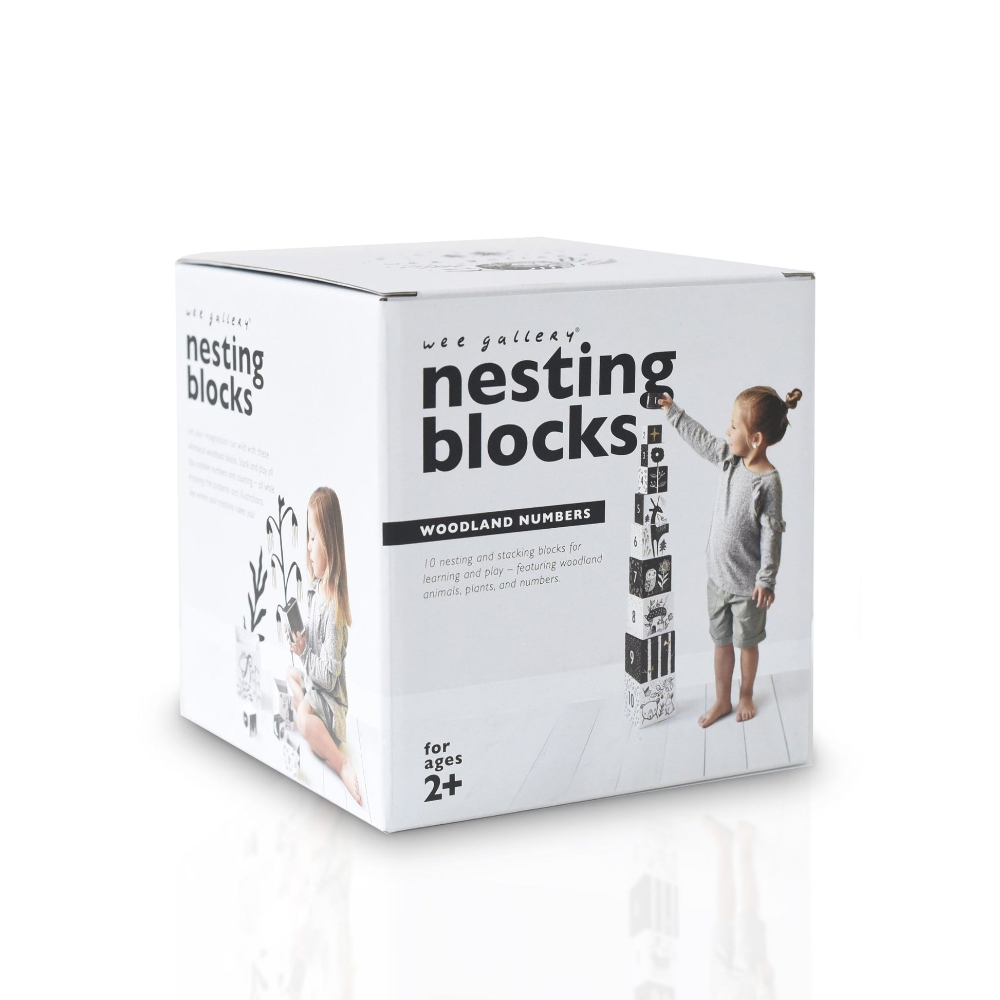 Numbered Nesting and Stacking Blocks from Wee Gallery - plastic free toys