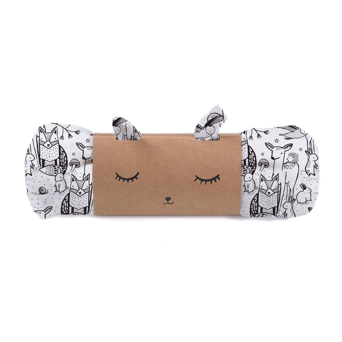 Organic Cotton Swaddle Forest Print - baby gift in plastic free packaging