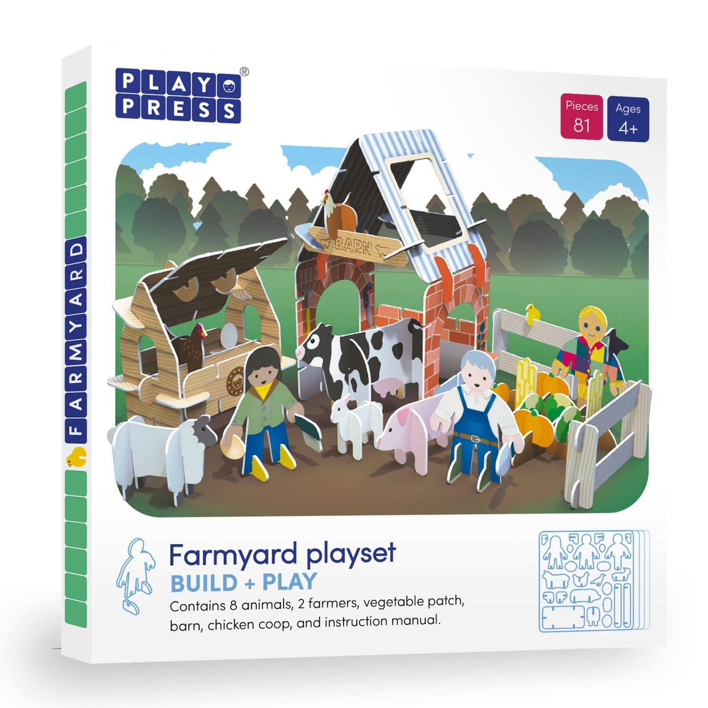 Playpress Farmyard - eco-friendly toy