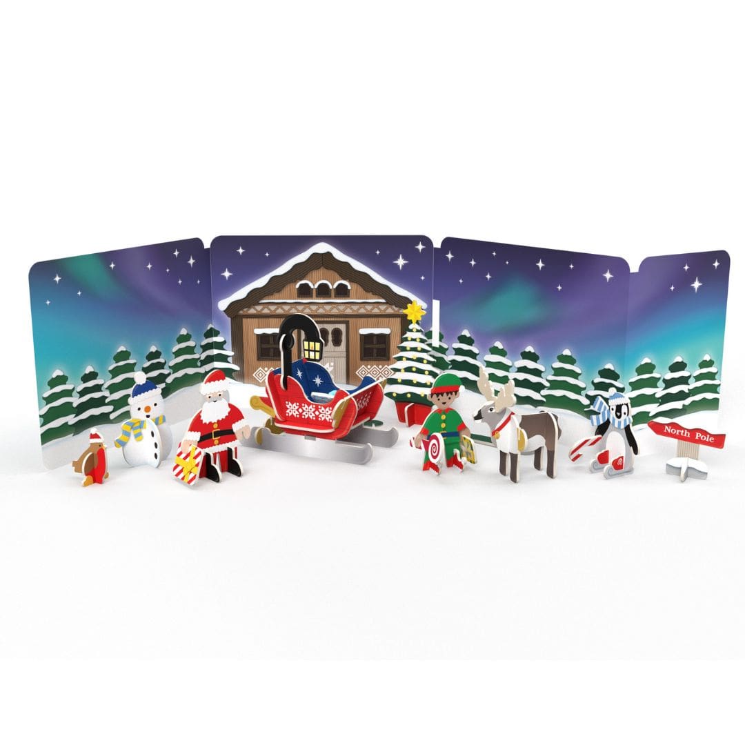 Playpress santa's midnight sleigh ride eco friendly toy