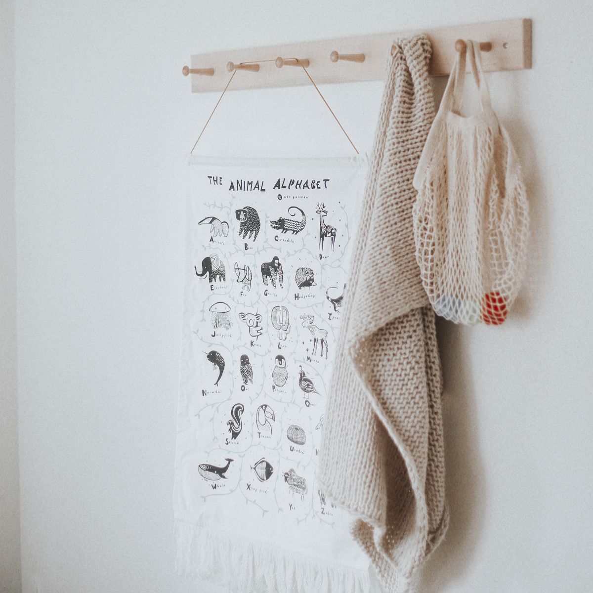 Animal Alphabet Wall Hanging Wee Gallery Good Things