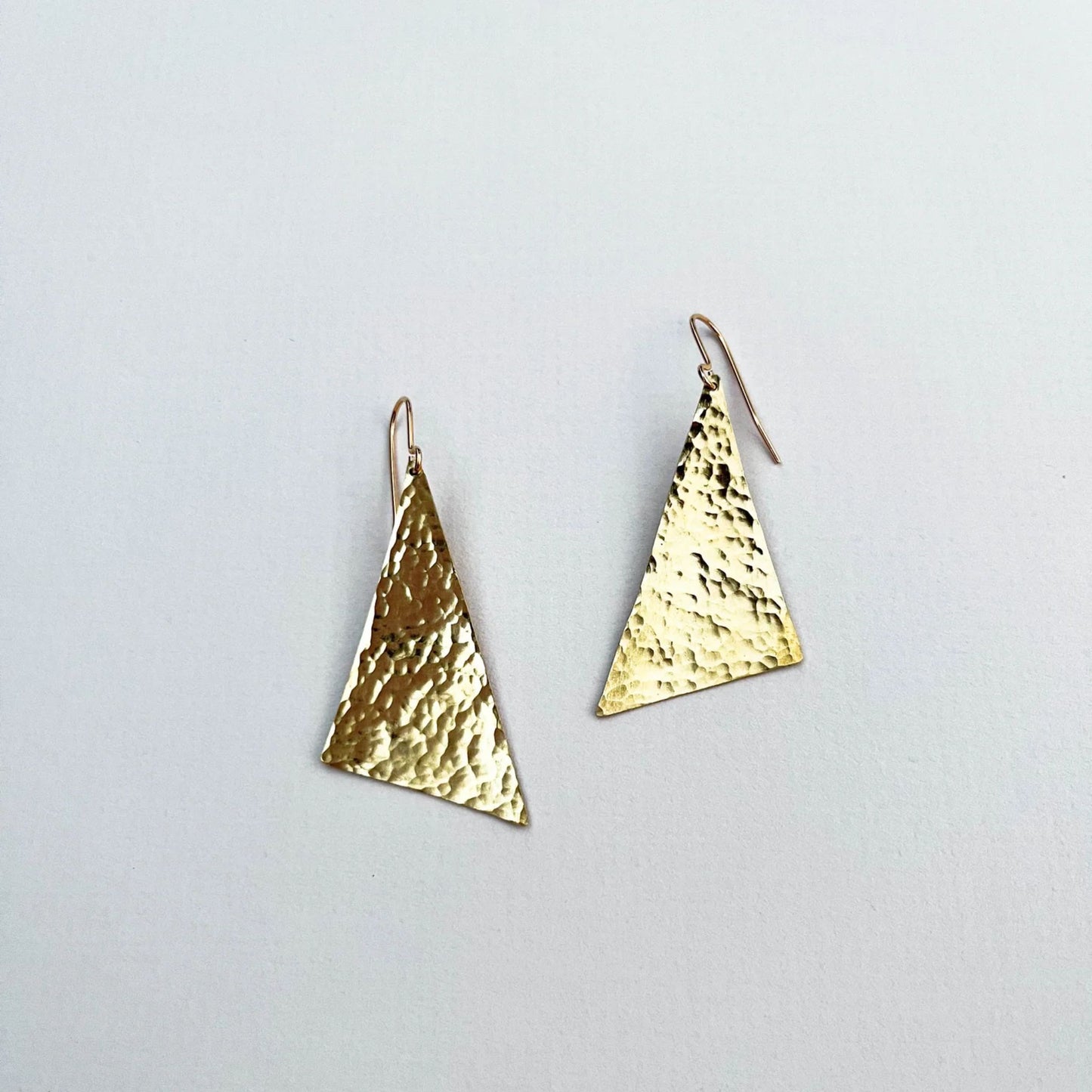 Radiance Drop Earrings Empowering Women in Uganda - brass earrings on white background