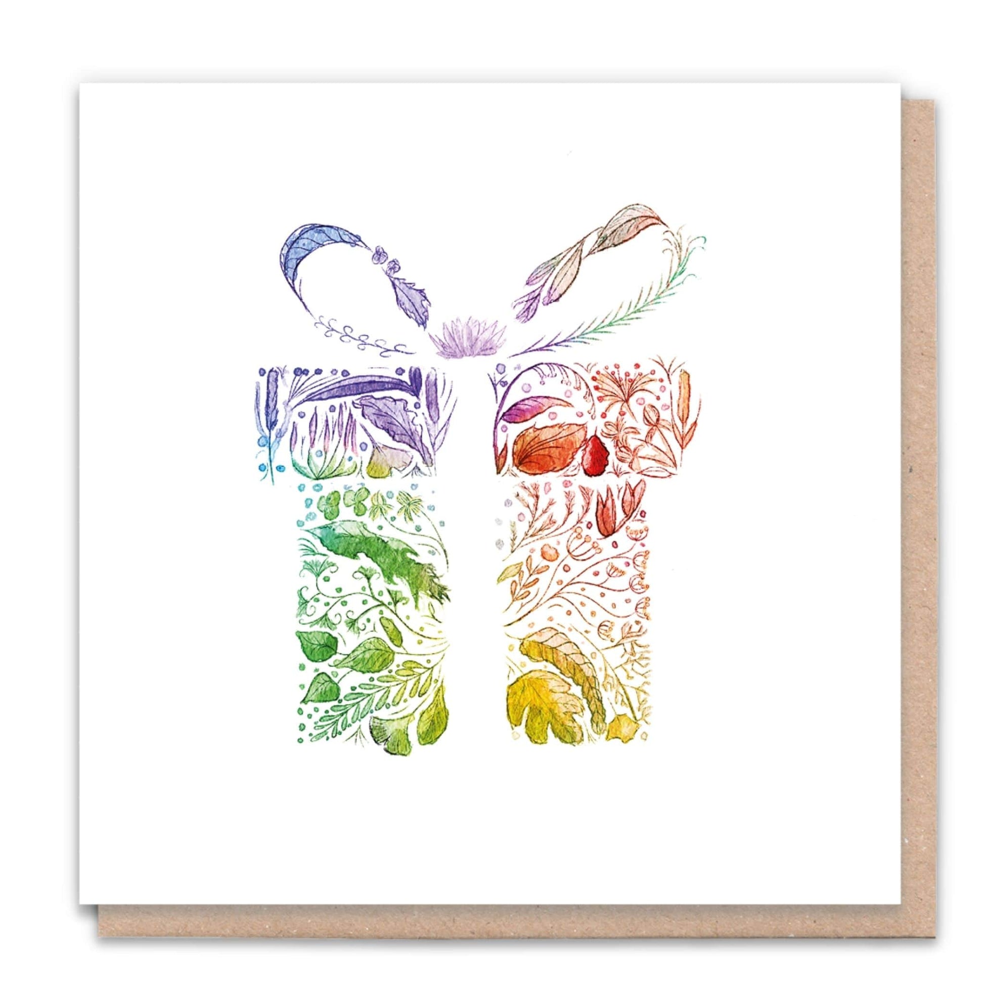 Rainbow Gift - Recycled Blank Card + Tree from 1 Tree Cards