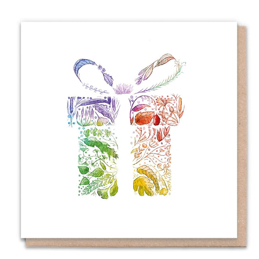 Rainbow Gift - Recycled Blank Card + Tree from 1 Tree Cards