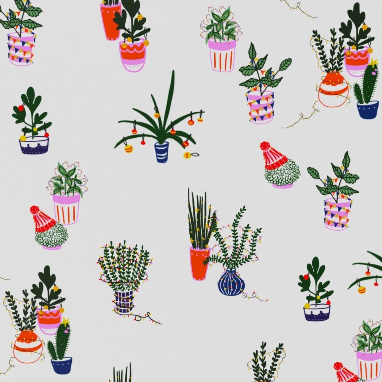 Recycled Christmas Wrapping paper - Christmas cactus - design-min