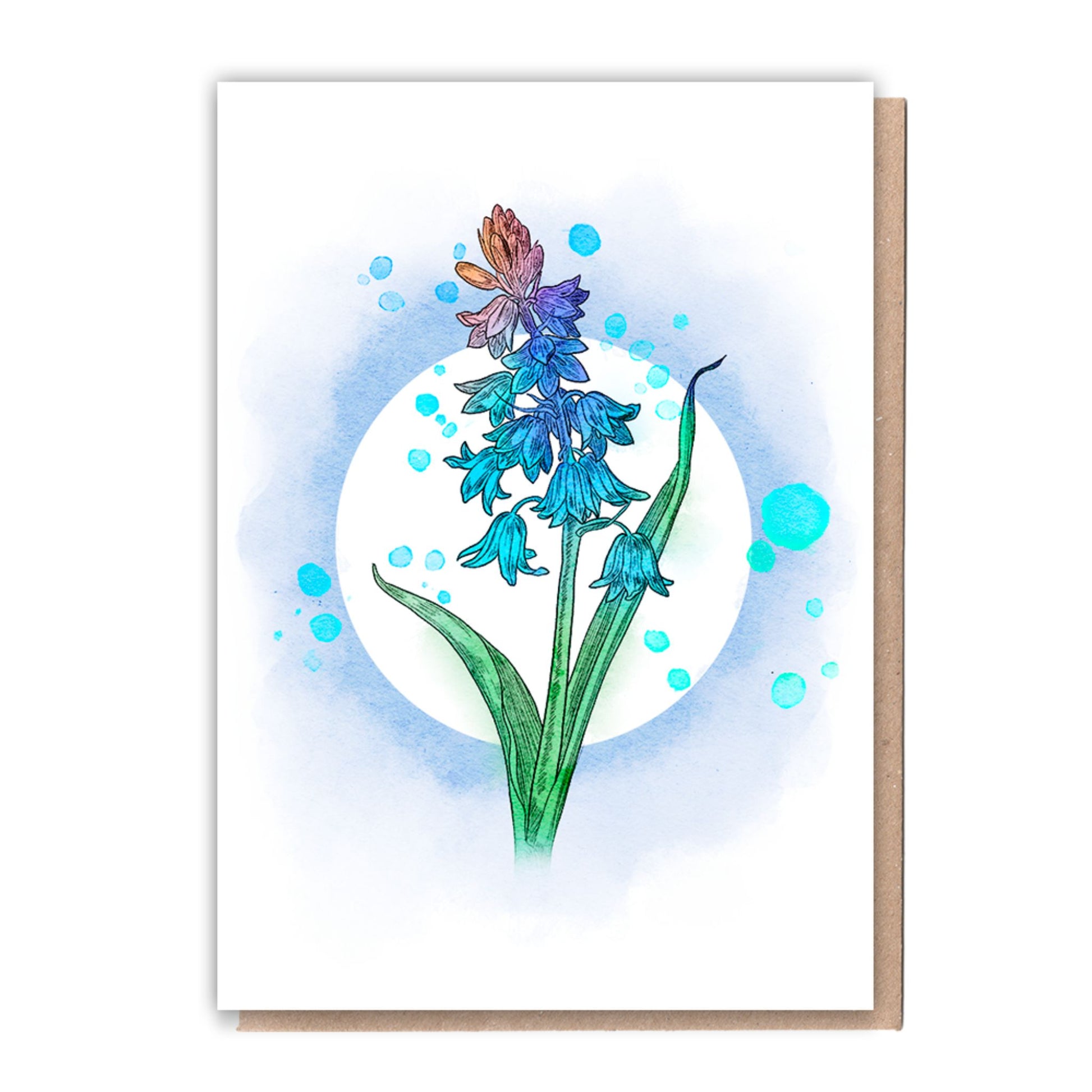 Recycled Greetings Card Box  5 Cards + 10 Trees Planted  Nature Lover - bluebells