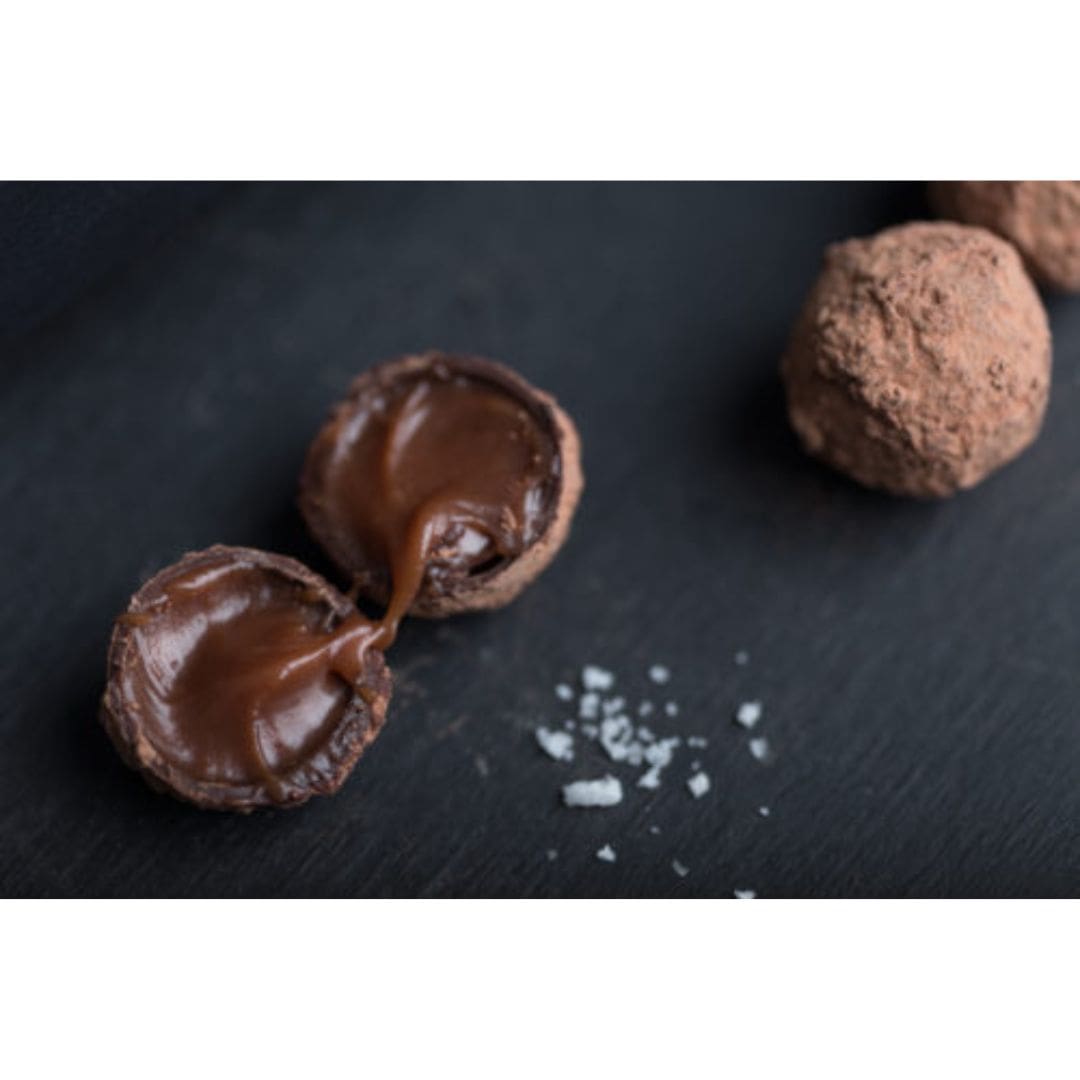Sea salt caramel truffles box - truffles-min