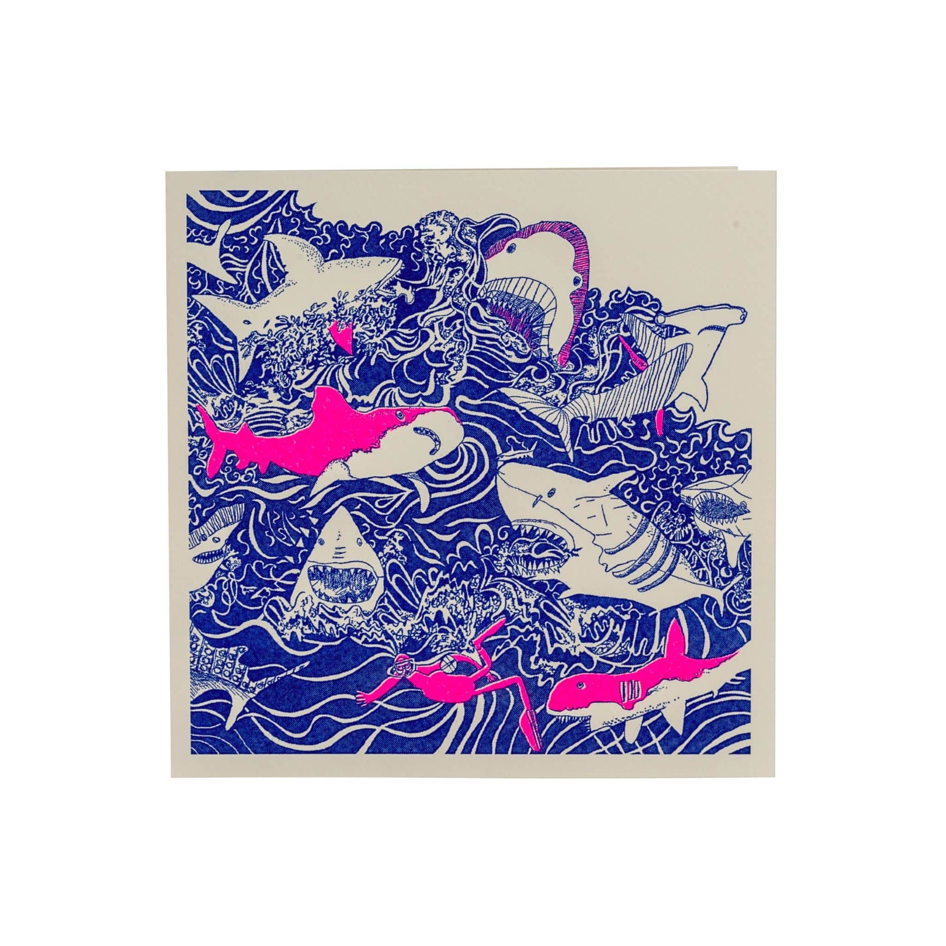 Sharks recycled card from ARTHOUSE Unlimited