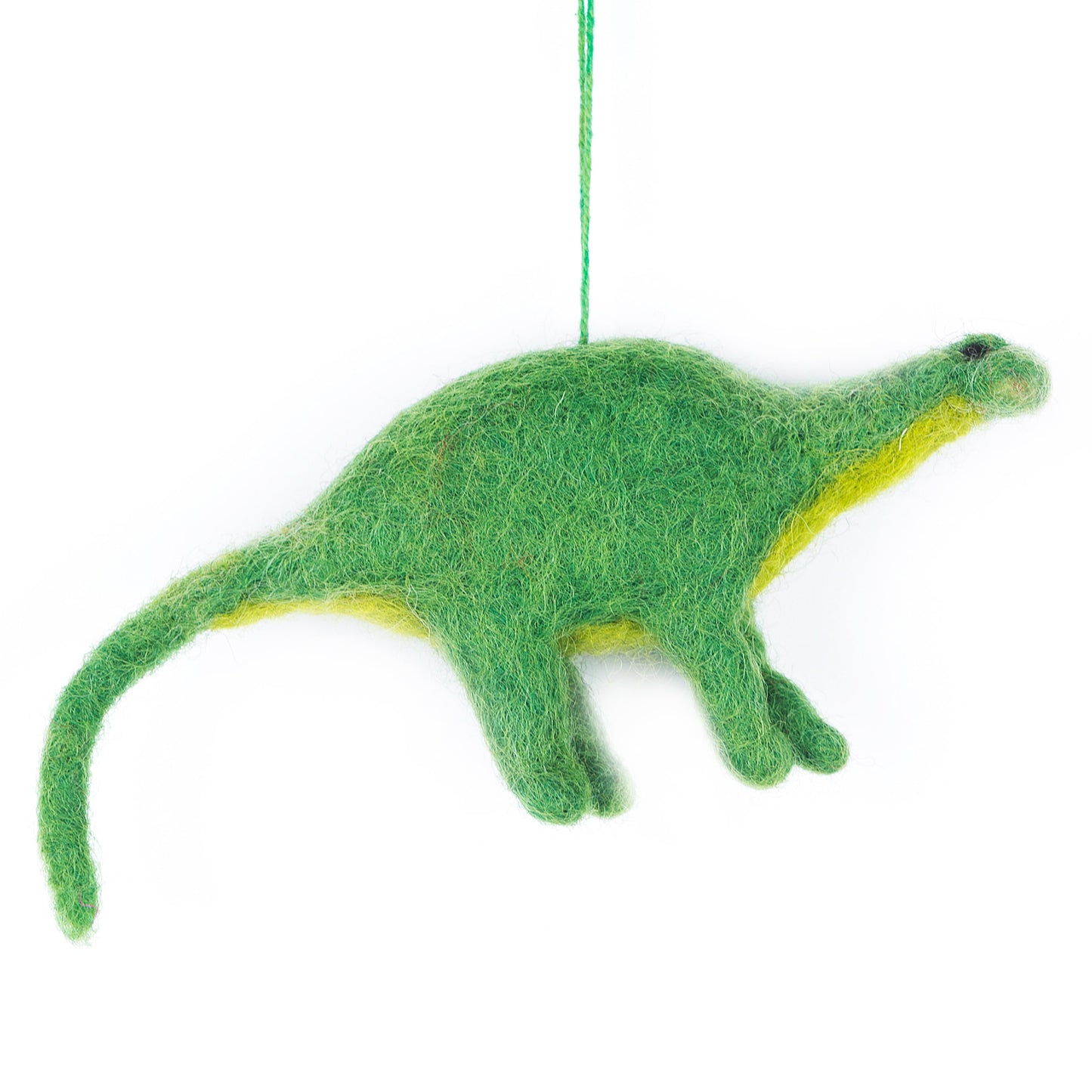 Small Hand-Felted Dinosaur Decoration | Fair Trade and handmade - aptosaurus